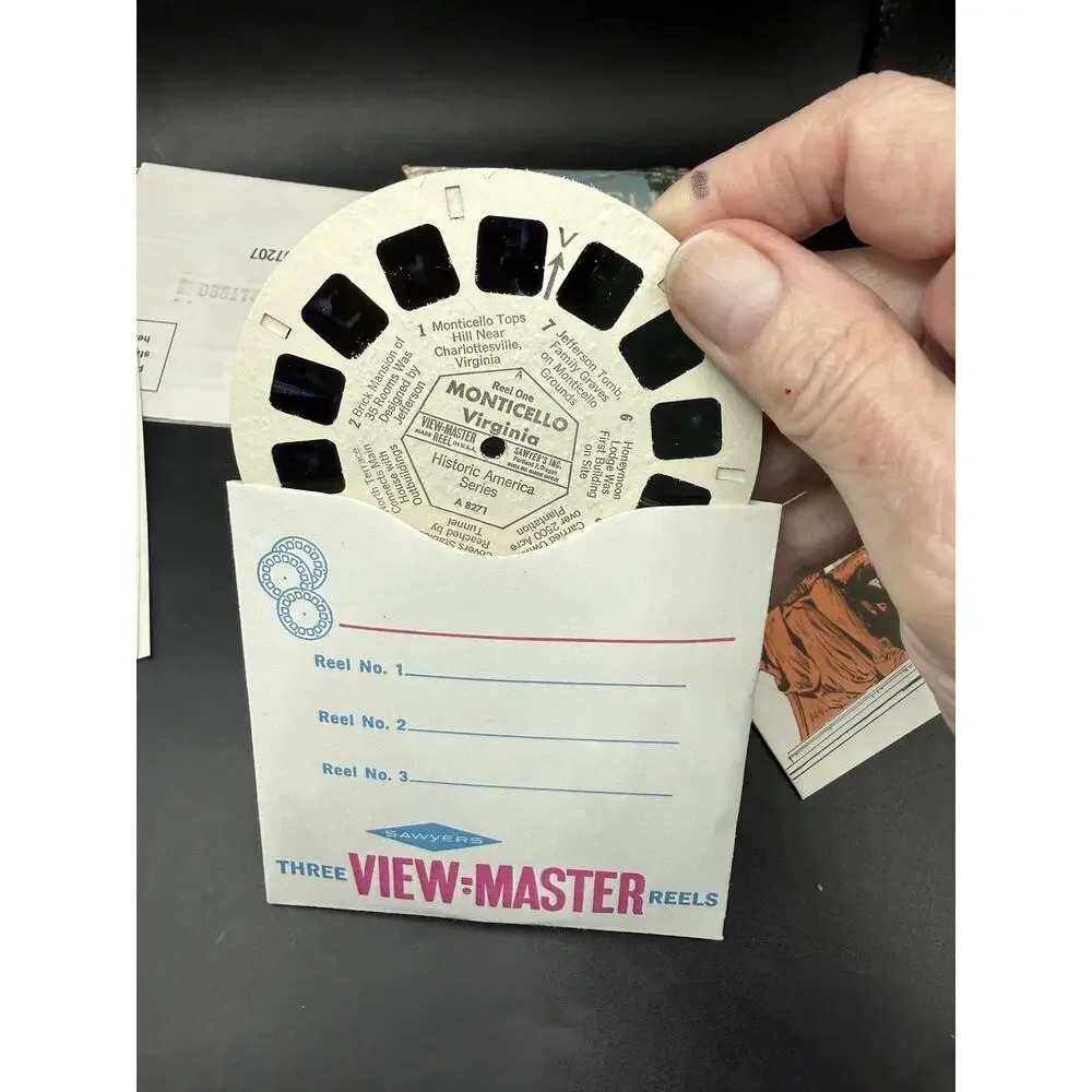 Sawyer's View-Master # A827 MONTICELLO, VIRGINIA Home of Thomas Jefferson